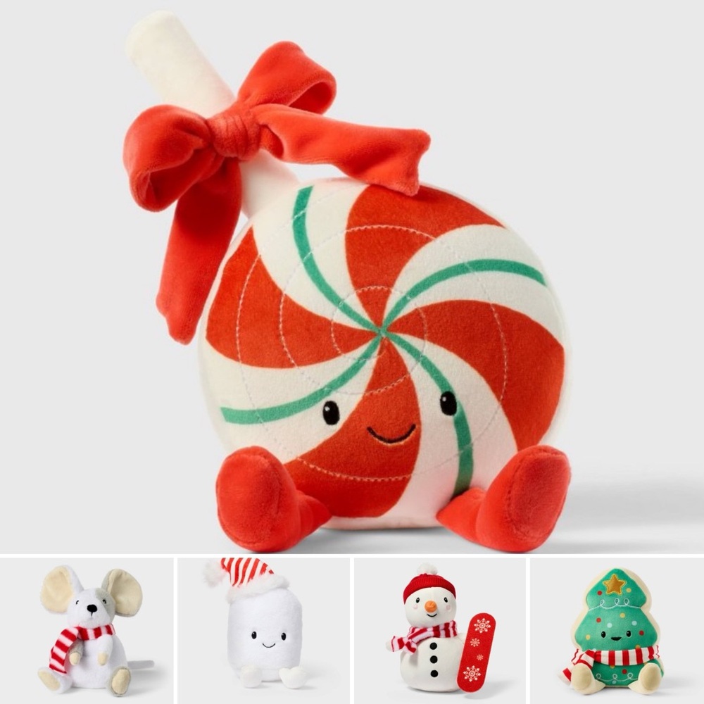 Gigglescape Peppermint Lollipop Plush 9” Christmas Stuffy - Picture 4 of 10